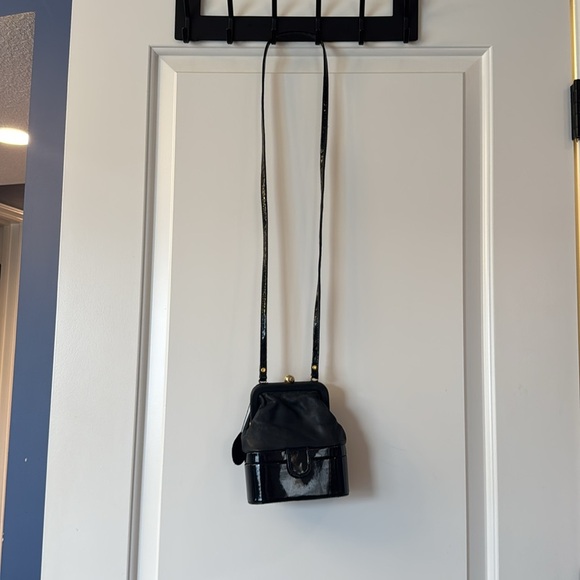 Vintage 80’s Diamicci black crossbody black with two compartments - Picture 11 of 11